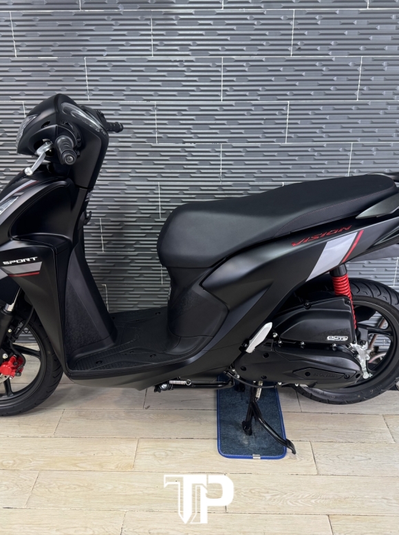 Honda Vision Đen Nhám Thể Thao Bánh lớn New 